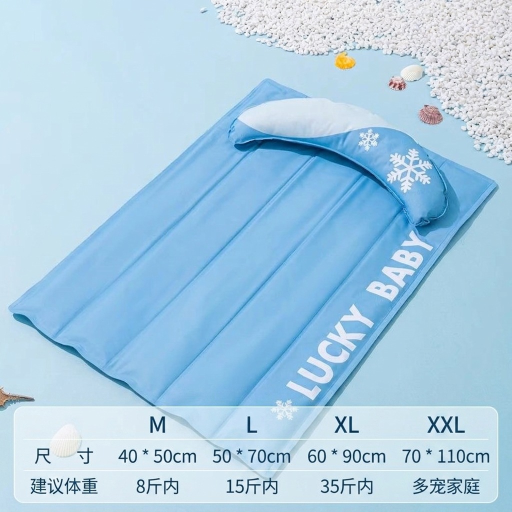 Almohada de copo de nieve azul