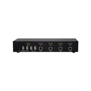 4K@60Hz 4 Port <strong>KVM</strong> Switcher 4 <strong>Input</strong> <strong>1</strong> <strong>Output</strong> 4x1 <strong>2</strong>.0 <strong>Switch</strong> With USB2.0 HUB
