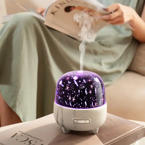 הקרנת כוכב usb <span class=keywords><strong>diffuser</strong></span> שולחן עבודה צבעוני לילה אור חיוני שמן ניחוח מכונת ספריי אדים אדים קטן מטהר קטן - Product Image 3