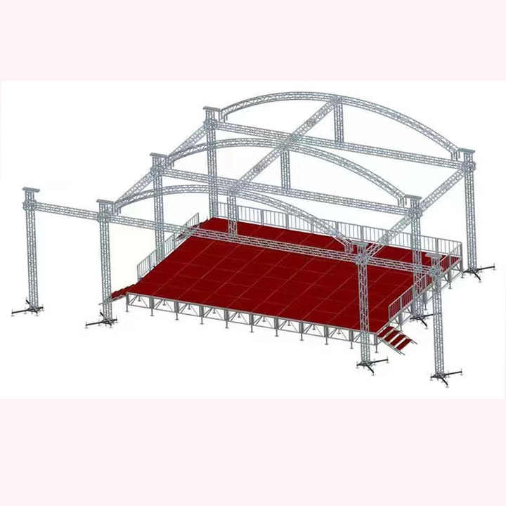 Goedkope Outdoor Evenement Concert Dans Aluminium Tentoonstelling Licht Mobiele Draagbare Podium Platform Te Koop
