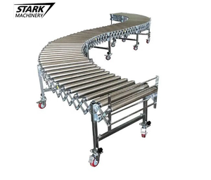 Sistema de transporte Transportador motorizado Transportador de rodillos de potencia flexible para cajas de carga y descarga