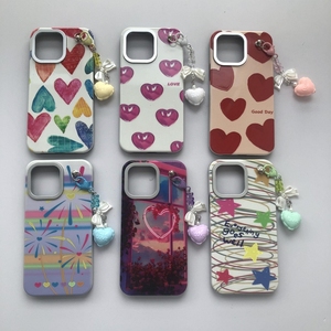 เคสโทรศัพท์มือถือพิมพ์ลายหัวใจสีชมพูสีชมพูกันกระแทกจากโรงงานสีแดงกันกระแทกรูปเปลือกหอยพีซีดีไซน์รถบรรทุกสไตล์การออกแบบลูกโป่ง IMD - Product Image 1