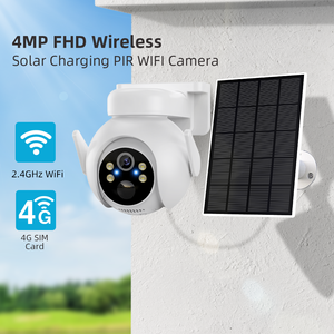 4MP 4g Sim Card Icsee Full Color Outdoor Solar HD Two-Way Audio Dome <strong>Camera</strong> Night Vision SD/<strong>Memory</strong> Card Data Storage CMOS <strong>Sensor</strong> - Product Image 3
