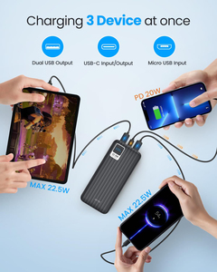 HYTO Power Bank 50000mAh QC3.0 22,5 W PD Cargador rápido de la estación de energía del Banco de energía portátil de gran capacidad de 4 salidas de 3 entradas del cargador rápido de la USB-C - Product Image 3