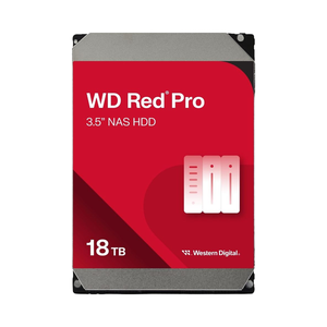 WD Red Pro 18TB NAS ฮาร์ดไดรฟ์ภายในสำหรับเซิร์ฟเวอร์แล็ปท็อปและเดสก์ท็อป7200 RPM SATA 6กิกะไบต์/วินาที512 MB แคช SATA 3.0 SSD อินเตอร์เฟซ M2 - Product Image 1