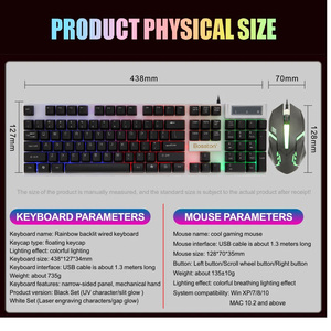 2023 High Quality <strong>Mouse</strong> Gamer Dpi Pc Wired Usb Optical <strong>Computer</strong> Gaming <strong>Mouse</strong> <strong>Keyboard</strong> COMBO - Product Image 6