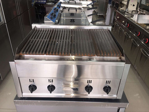 Gpl Roccia Vulcanica Lava Gas Pit Grill Banco Elettrico Commerciale A Righe Bistecche Macchina Torrefattore di Fy-978 - Product Image 5