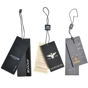 Etiquetas colgantes para ropa, con cordón y ojal, de papel, con logotipo personalizado, barato, gran oferta - Product Image 1