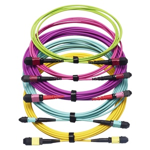 24 Cores MPO Cables Optic <strong>MTP</strong> Fibra Optica Patchcord Data Center Optics Fibers Cord Patch for FTTH 4G 3G OM3 Fibres G657A1 - Product Image 1