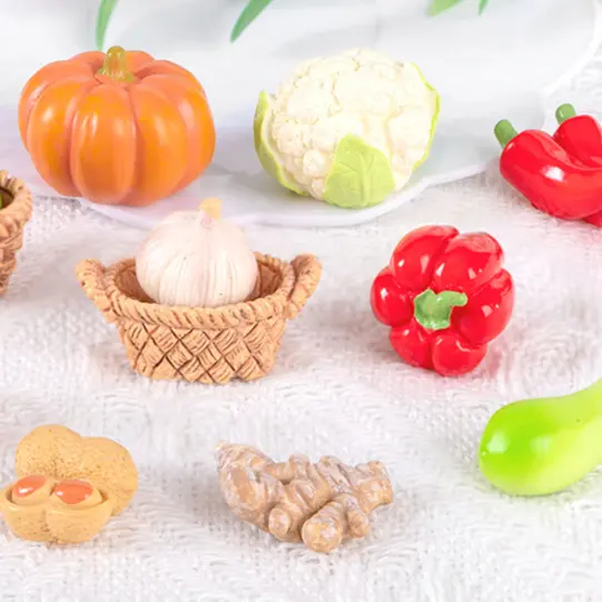 baby kitchen doll house Pepper peanut vegetable eggplant pumpkin basket Ginger cucumber Cabbage carrot tomato potato food toys