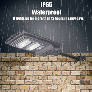 ABS 90w led güneş fener direği hepsi bir sokak lambası 12 saat yedek - Product Image 4