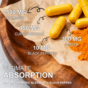 Harian bersama dan dukungan kesehatan imun manajemen energi suplemen Herbal 240 Vegan organik kunyit & jahe kapsul - Product Image 4