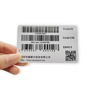 代码128代码39 EAN 13条码卡CR80尺寸pvc卡，用于礼品和会员卡 - Product Image 2