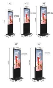 4K UHD Advertising Kiosk - Vertical Floor Standing <strong>LCD</strong> with Wayfinding <strong>Function</strong> Supports Split-Screen <strong>Display</strong> - Product Image 6