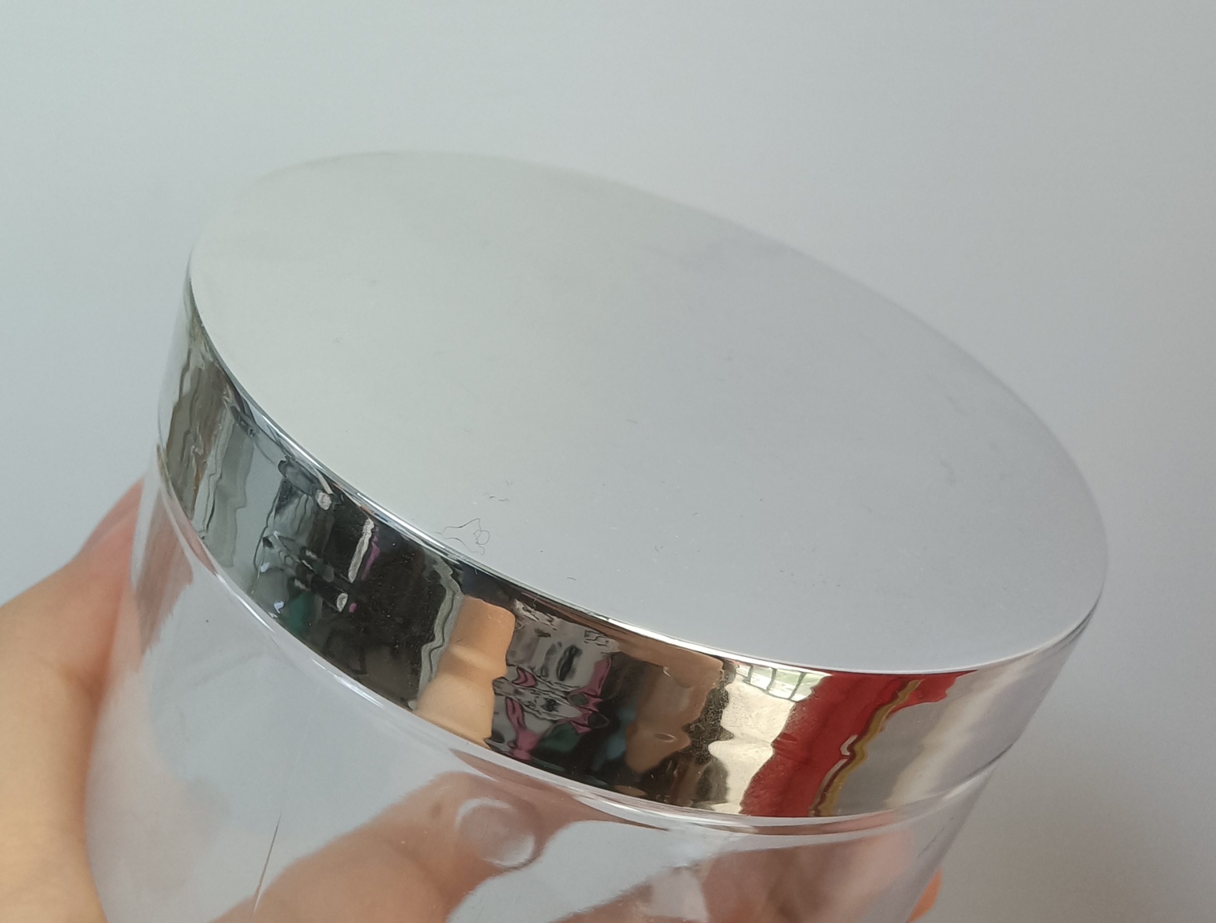 Electroplated Silver Lid