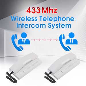 Sistema de intercomunicación inalámbrico Intercomunicador de teléfono bidireccional 433MHz Interfono de auriculares expandibles para el hogar Oficina Almacén Hotel - Product Image 3