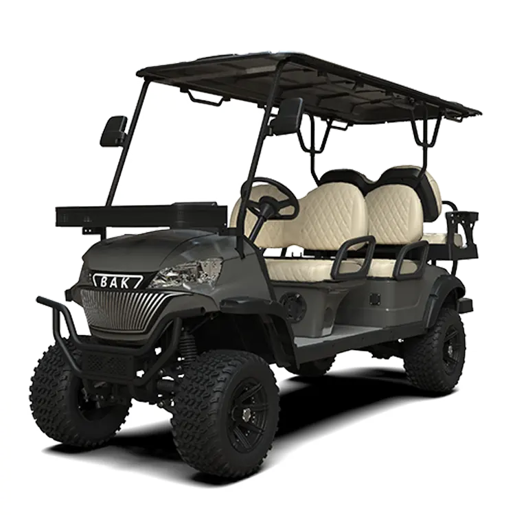 New Energy 6 Seater Customized 5KW AC Motor Lithium Ion Battery 25mph Lifted Off Road Electric Golf Carts