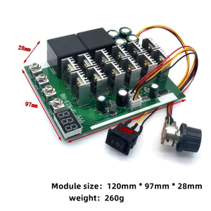 DC 12V 24V 36V 48V 60A 3000W PWM regolatore di velocità del motore con interruttore positivo e negativo RC controllo categoria di prodotto ICs - Product Image 2