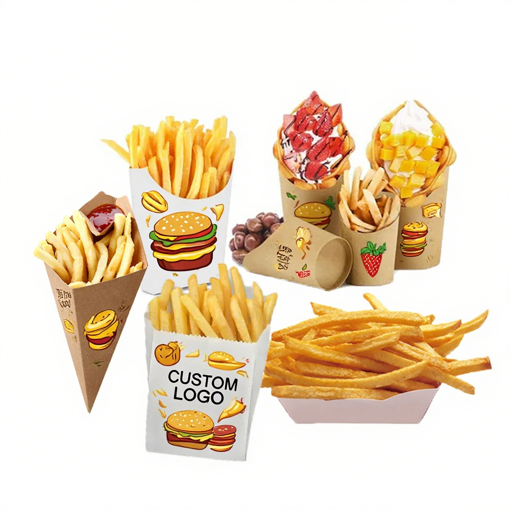 custom french fries box