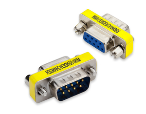 RS-232 RS232 9Pin อะแดปเตอร์แปลง DB9ตัวผู้กับ DB9ตัวเมีย DB9ข้อต่อตัวแปลง M-F แบบอนุกรมเครื่องต่อพ่วง - Product Image 1