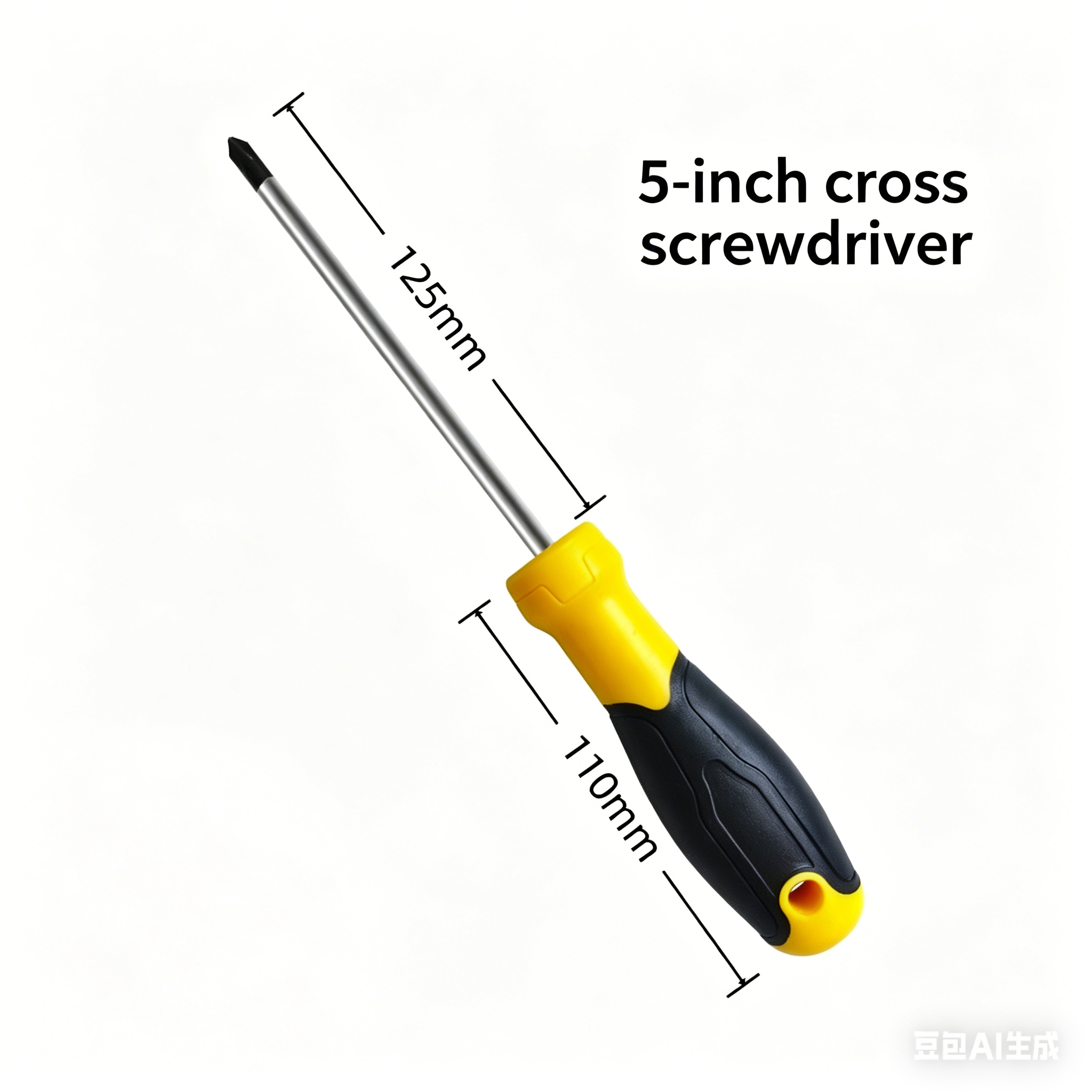 Tournevis cruciforme de cinq pouces