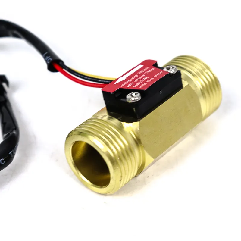 Sensor de fluxo de cobre g3/4, interruptor de fluxo de cobre de água de bronze, medidor de fluxo de fluxo dc 5-12v