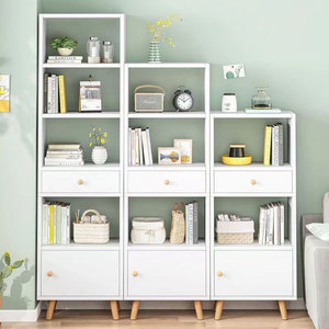 Ahşap teşhir rafı depolama kitaplık ve kitap endüstriyel büyük köşe kitaplık - Product Image 5