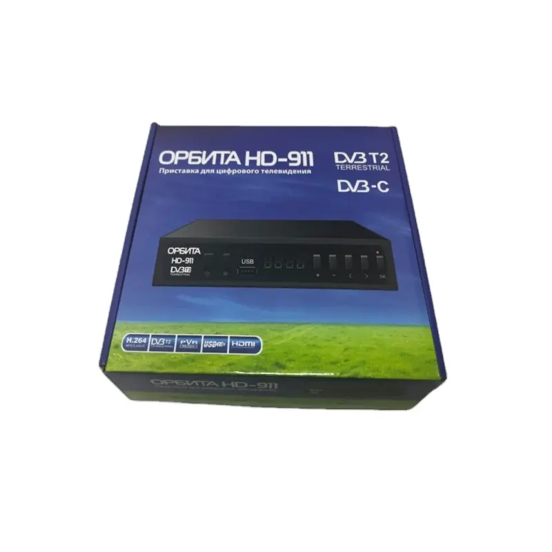 ขายร้อน DVB-T2 HD-911 FTA ถ่ายทอดสัญญาณทีวี Stb HD WiFi 1080P Set-Top Box ทีวีดิจิตอล DVB T2 ถอดรหัสทีวีดาวเทียมรับ Set-Top Box