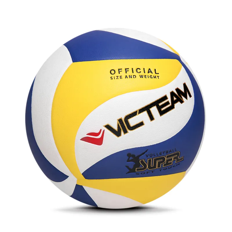 ¡Último diseño! pelota de voleibol de tamaño 5 4 impresa personalizada, pelota de voleibol de PU suave de entrenamiento