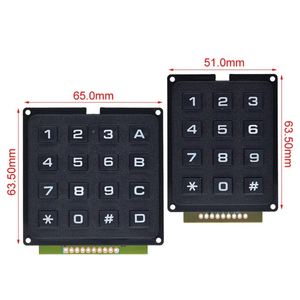 3*4 4*4 matris anahtarı klavye tuş takımı dizisi modülü ABS plastik tuşlar 4x4 <span class=keywords><strong>3x4</strong></span> 12 16 anahtar düğmesi membran DIY kiti