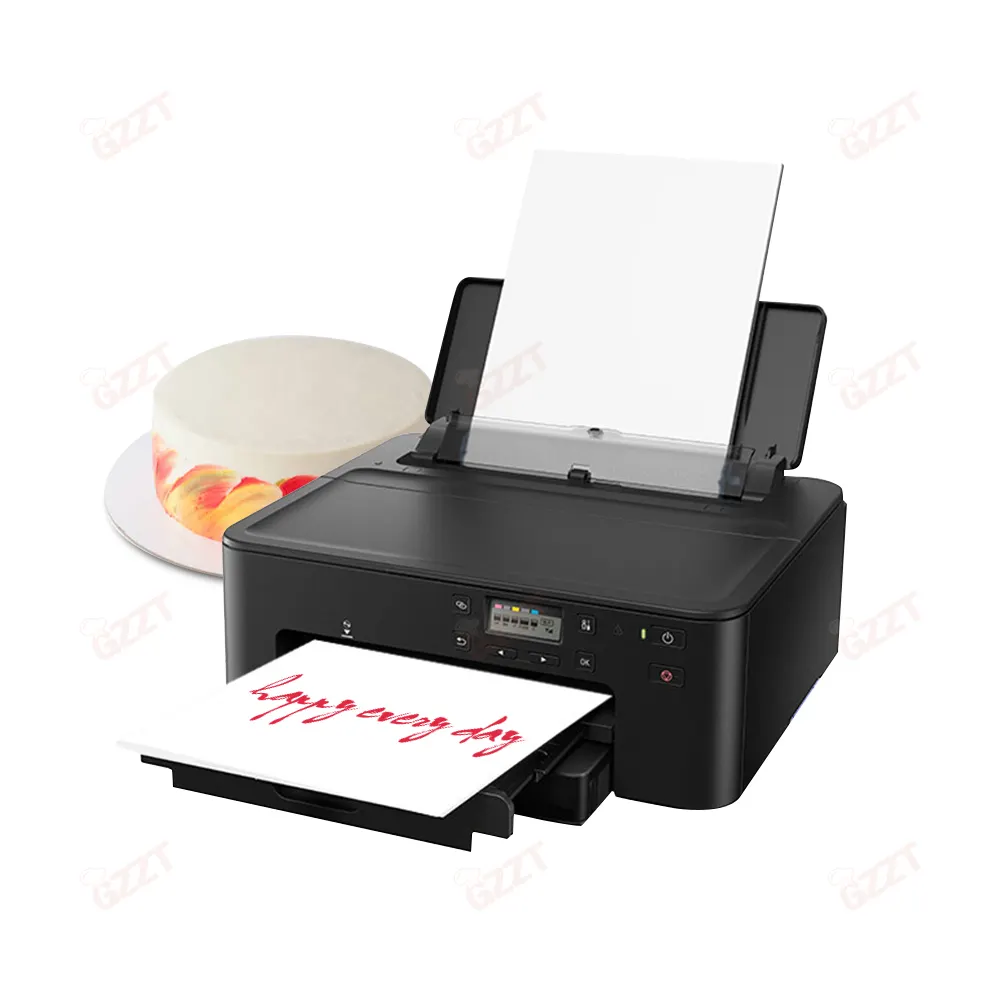 110 V 220 V Digital 4 Farben Speise tinte Kuchen-Drucker kleiner A4-Tinte-Foto-Drucker für Bäckerei Wlan Kuchen Fotodruckmaschine