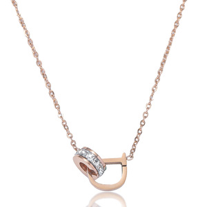 Lettering Necklace Niche Design Sense Simple Mesh <strong>Red</strong> Temperament Choker Clavicle <strong>Chain</strong>