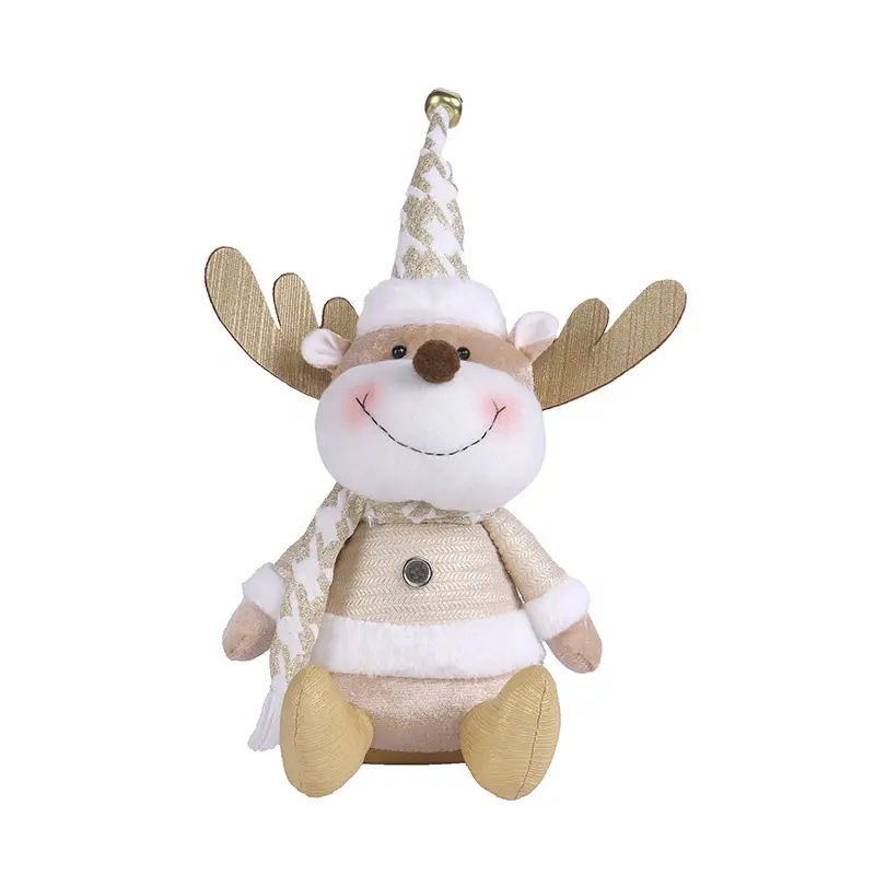 EAGLEGIFTS-muñeco de nieve de Papá Noel de peluche personalizado, adornos de Navidad, venta directa de fábrica