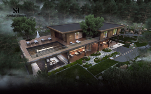 Sanhai <strong>Architecture</strong> Design Service Modern Villa House Building Construction Architectural <strong>3D</strong> <strong>Rendering</strong> CAD Master Plan Drawings