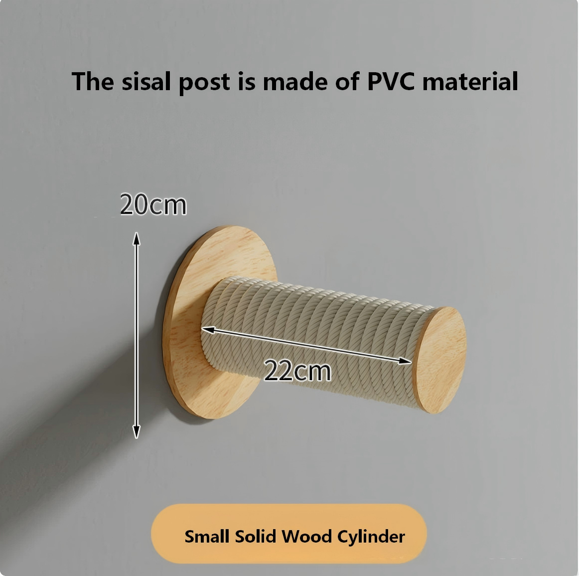 Petit cylindre en bois massif