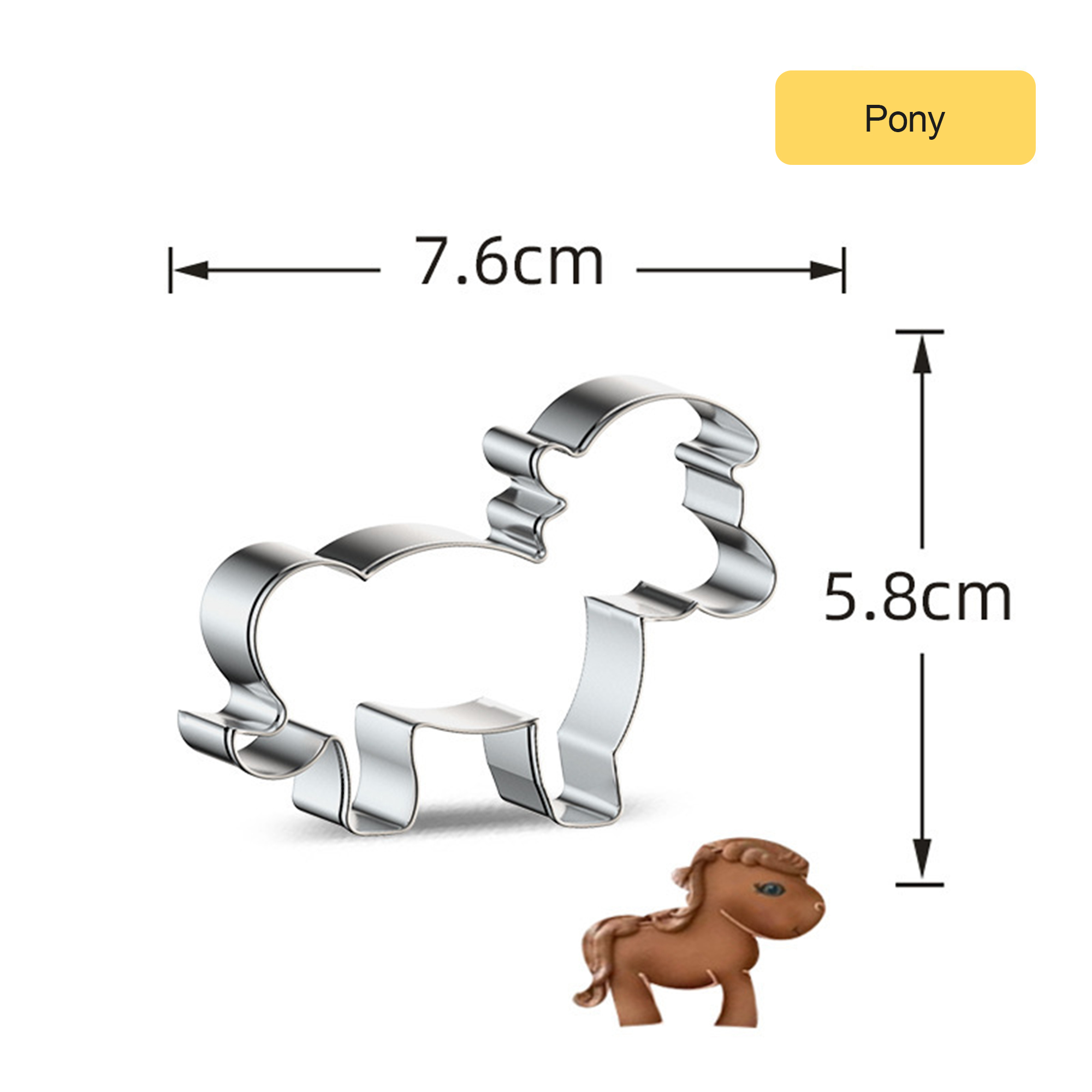 The pony-silver