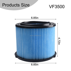 Für Ridgid VF3500 VF4000 Staubsauger <span class=keywords><strong>filter</strong></span> element Effiziente 3-Schicht-Filtration Kompatibel mit mehreren Modellen