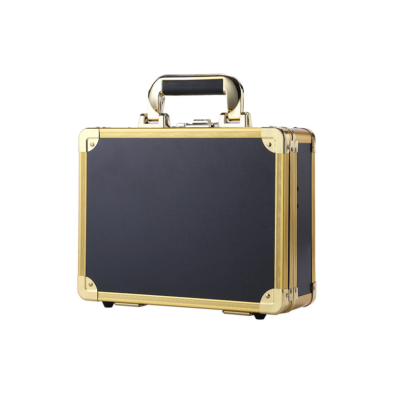 Gold Barber Tool Storage Case Box