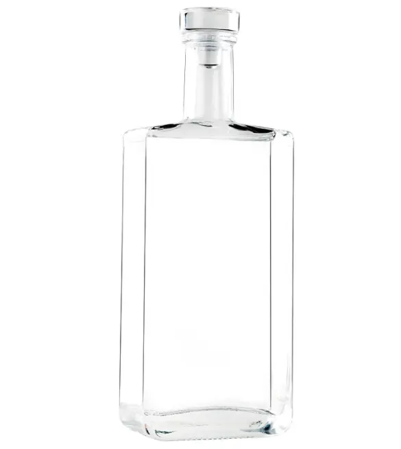 100ml 200ml 500ml neue Whisky Wodka transparente matti erte Kristall quelle Fabrik glasflasche