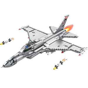 ไอน้ําDiyการศึกษาF-16 Falconเครื่องบินชุดอาคารบล็อกชุดเครื่องบินรบขนาดใหญ่เครื่องบินทหารของเล่นของขวัญวันเกิดสําหรับเด็ก - Product Image 1