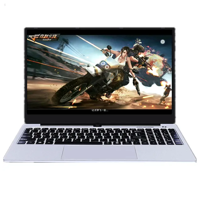 Hadiah natal ordinateur 15.6 inci Intel HD grafis 4400 DDR3 8GB + SSD 1024G ultra-tipis layar HD keyboard lampu latar Laptop