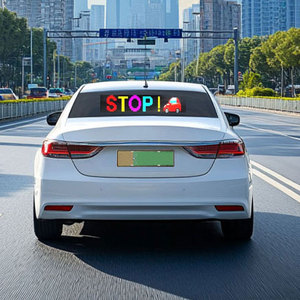 Aplicación Bluetooth programable Led Car Sign Board USB 5V Mensaje de desplazamiento Led Matrix Panel Pantalla digital para publicidad de tienda - Product Image 2