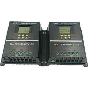 PWM MPPT контроллер солнечного заряда 60A 80A 100A 12v/24v/36v/48v выключенный контроллер солнечной батареи USB выход 5V/2A - Product Image 4