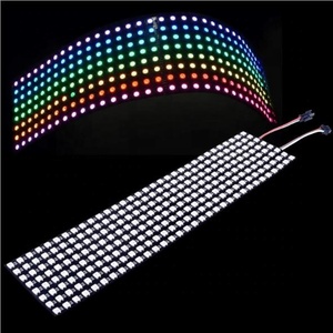 WS2812B RGB 5050SMD индивидуально Адресуемая цифровая светодиодная матричная панель 8x32 256 пикселей Гибкая FPCB полноцветная - Product Image 4
