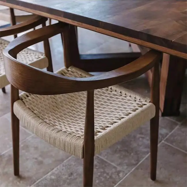 Silla moderna de madera para comedor, muebles de alta calidad para tienda de café al aire libre, restaurante