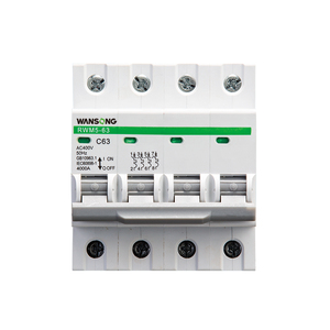1A a 63A AC 230V/400V Mini disyuntor 1P <span class=keywords><strong>2P</strong></span> 3P 4P 63Amp Pole MCB con protección contra sobrecarga Din Rail montado en el RWM5-63 - Product Image 5