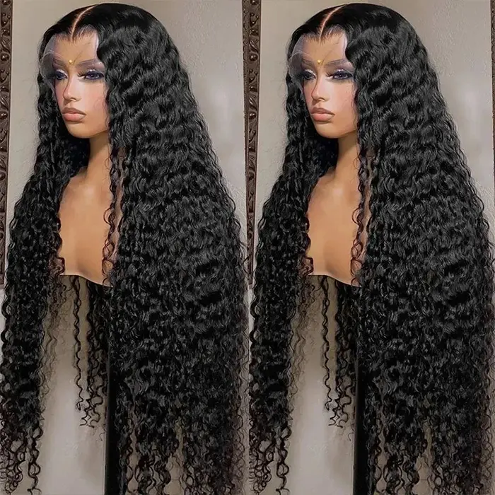 Cheveux humains vierges péruviens bruts ondulés Hd 360 vendeur de perruques Lace Frontal perruques de cheveux humains Full Lace Front pour les femmes noires