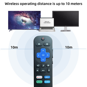 ユニバーサル赤外線テレビリモコンすべてRokuスマートシリーズ新状態ABSプラスチック固定コードNetflix機能ボックス - Product Image 3