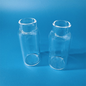 Clear Fused Silica Glass Tubing One <strong>End</strong> Closed Quartz <strong>Crucible</strong> for Heating or Chemical Purposes