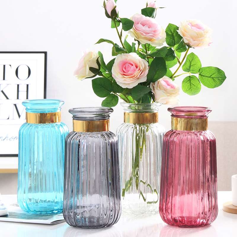 Factory Produced Wholesale Glass Flower Vase for Home Decor